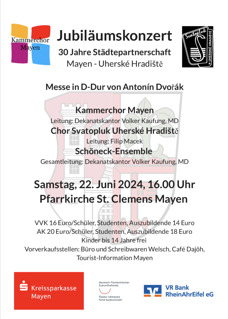 Plakat des Jubiläumskonzerts am 22. Juni 2024